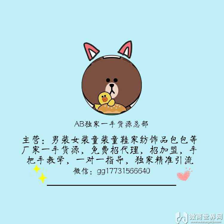 今年秋季女装 童装代理微商能行吗